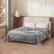 Grey King Size Plush Blanket Soft Warm Lightweight Microfiber Bed Throw